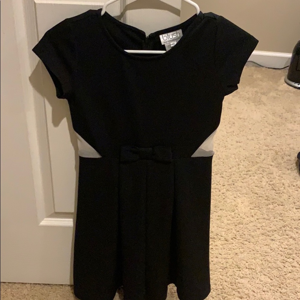 Blush black girls dress size 12